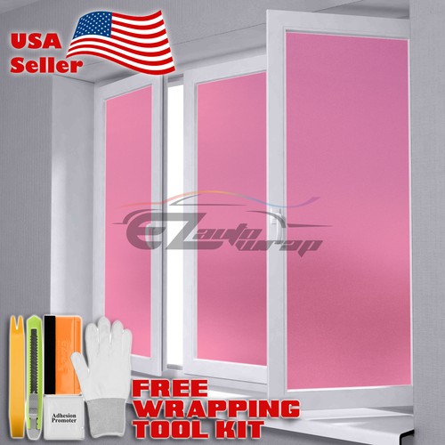 Frosted film pink glass - frosted,