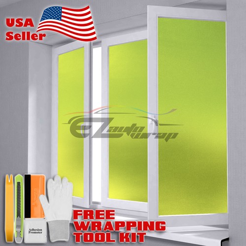 Frosted film neon yellow - frosted,