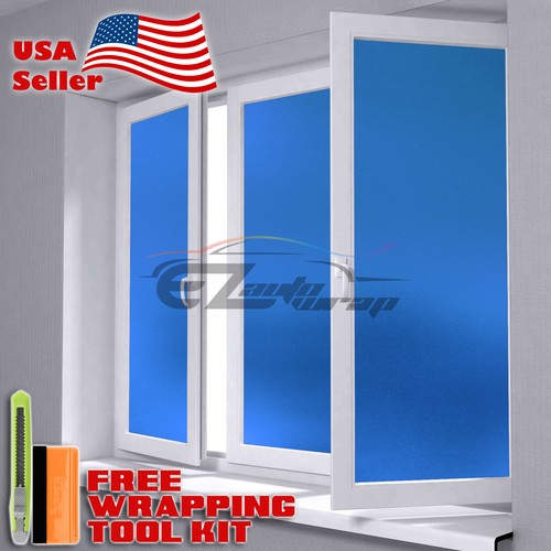 X48 frosted film blue - 12"x48",