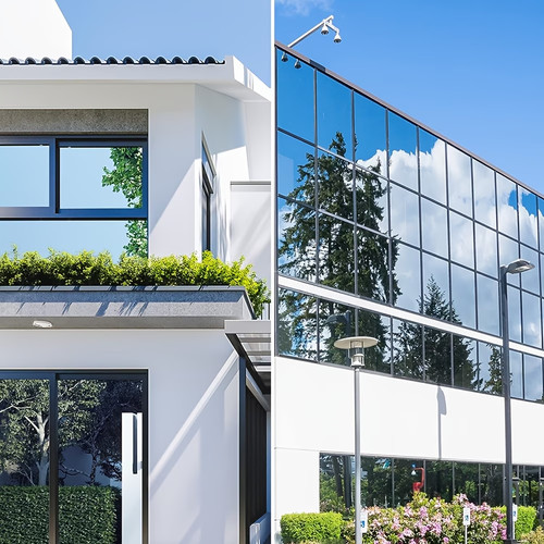 Reflective privacy window film - reflective,
